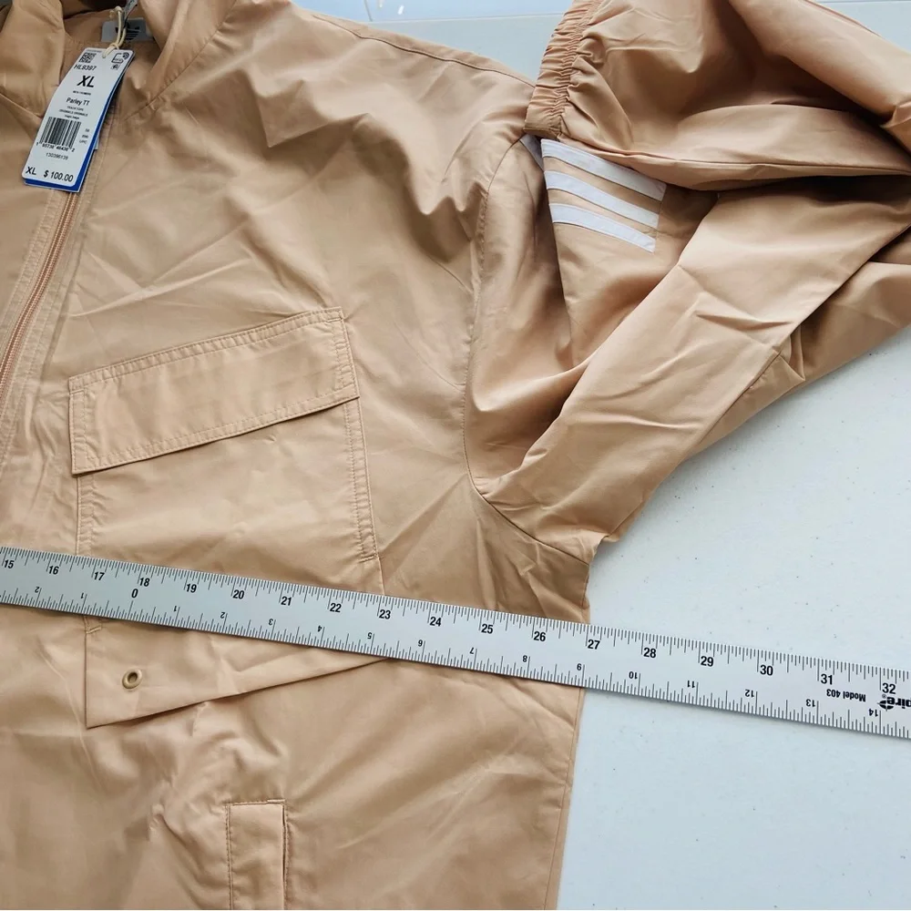 Adidas Parley 2PC Tracksuit Set Men’s Large Beige HL9397 Long Sleeves Full Zip - Picture 11 of 16